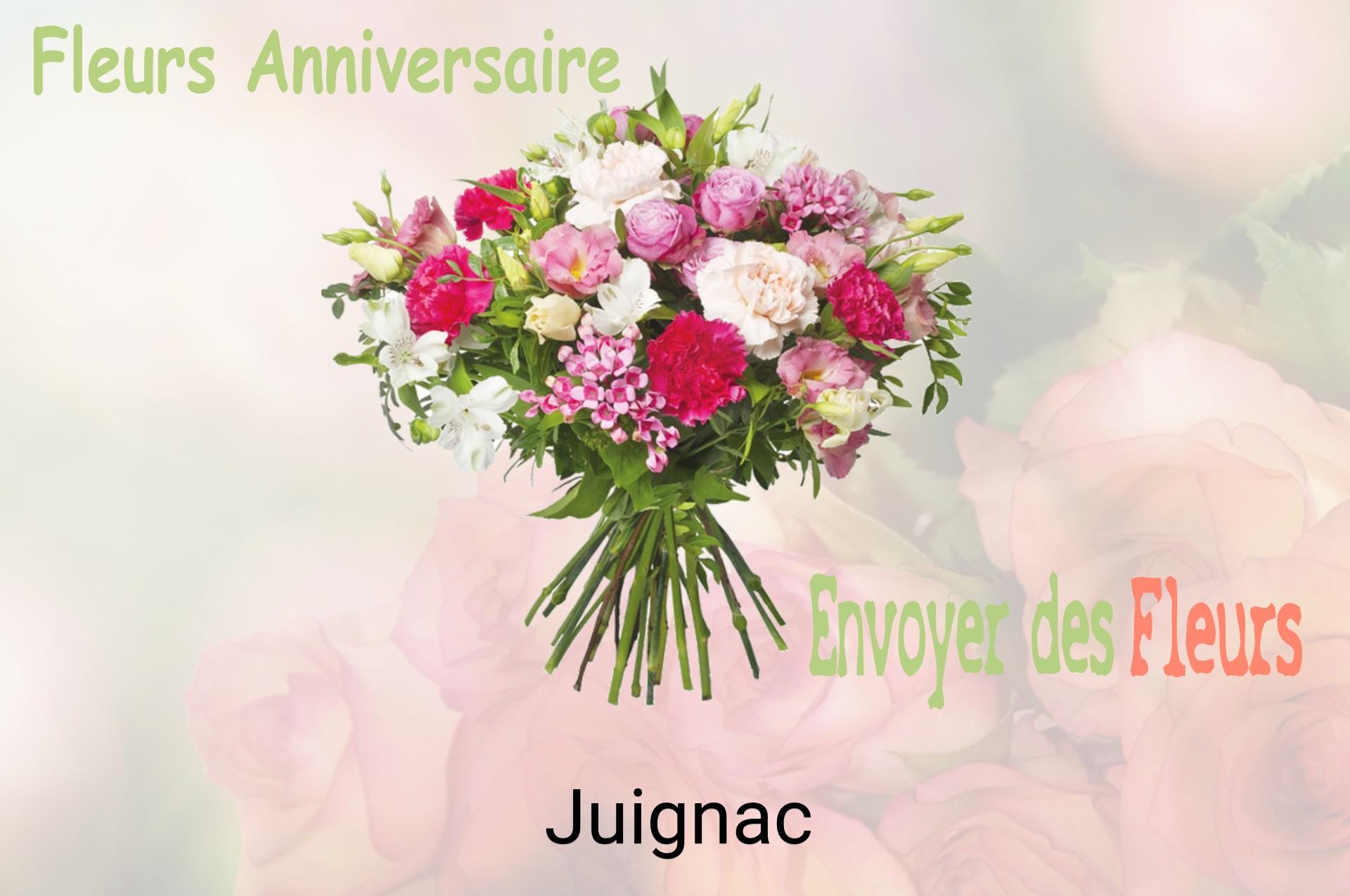 Bouquet de fleurs d’anniversaire livré à Juignac